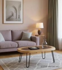 SOLID SUAR WOOD SLICE COFFEE TABLE