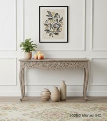 HAND CARVED CONSOLE TABLE 