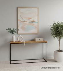 SOLID WOOD & IRON  CONSOLE