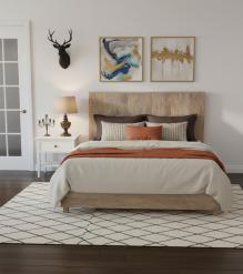 SOLID WOOD King Bed