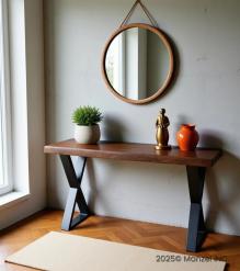 LIVE EDGE SOLID ACACIA CONSOLE / SOFA TABLE