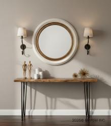 SOLID LIVE EDGE WOOD CONSOLE TABLE