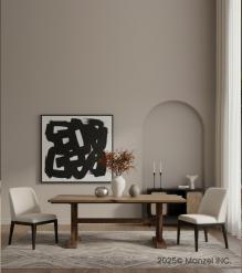 SOLID WOOD X BASE TRESTLE DINING TABLE W/ EXTENSIONS