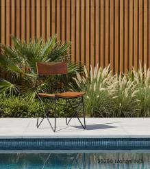 SOLID RECLAIMED TEAK WOOD & IRON CHAIR