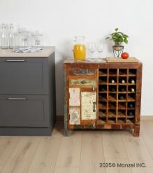 SOLID RECLAIMED WOOD WINE BAR