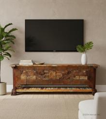 SOLID RECLAIMED TEAK WOOD CONSOLE TABLE