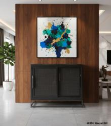 WOOD & IRON CABINET