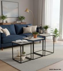 STONE & IRON NESTING END TABLES