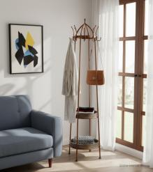 COAT STAND W/ SHELVES