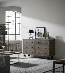 SOLID WOOD & IRON BUREAU SIDEBOARD