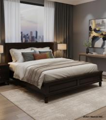 SOLID WOOD KING SIZE BED