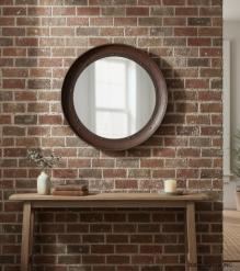 ROUND IRON MIRROR & FRAME