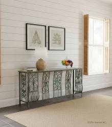 WDN+IRON CONSOLE TABLE
