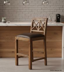 Counter Chair  fabric seat