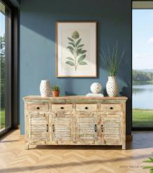 SOLID RECLAIMED TEAK WOOD SIDEBOARD