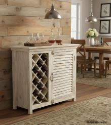 SOLID RECLAIMED TEAK WOOD WINE LIQUOR BAR