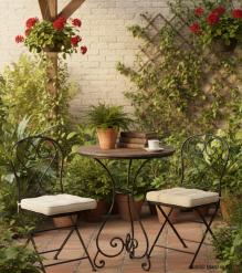 Solid Wood & Iron Round Table