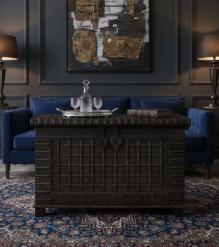 Unique Wood + Metal Indian blanket chest