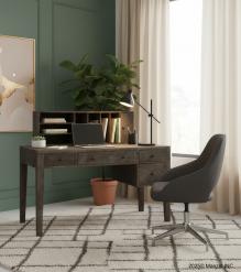 2 PIECE SOLID WOOD DESK + ORGANIZER