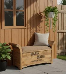 UPHOLSTERED STORAGE BENCH TRUNK