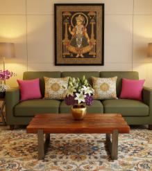 SOLID THICK RECLAIMED TEAK WOOD & IRON COFFEE TABLE