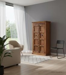 VINTAGE RECLAIMED TEAK CABINET W/ SHELVES