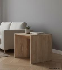 MODERN & ORGANIC SOLID WOOD END TABLE