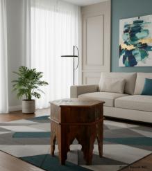 RECLAIMED WOOD END TABLE / NIGHTSTAND