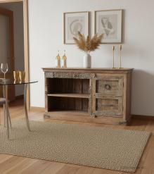 RECLAIMED CARVED TEAK SIDEBOARD 