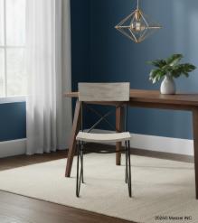 SOLID RECLAIMED TEAK WOOD & IRON CHAIR