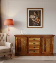 WOODEN CARVED SIDEBOARD