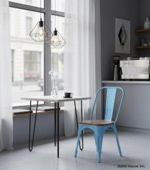 WOODEN IRON CHAIR 