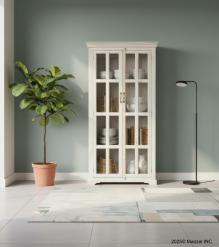 WOODEN GLASS CABINET