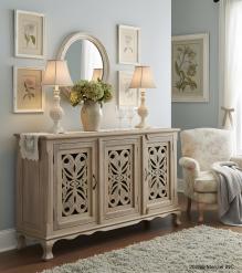 CARVED WOODEN SIDEBOARD