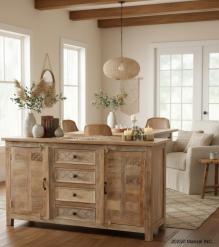 SOLID RECLAIMED TEAK WOOD SIDEBOARD