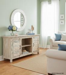 SOLID RECLAIMED TEAK WOOD 2 DOOR CONSOLE SIDEBOARD