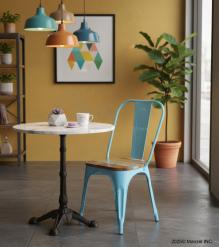 WOODEN IRON CHAIR 