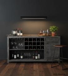 SOLID RECLAIMED TEAK WOOD WINE CABINET