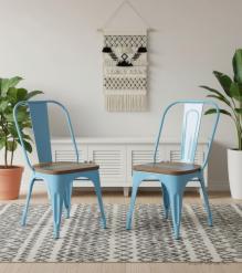WOODEN IRON CHAIR 