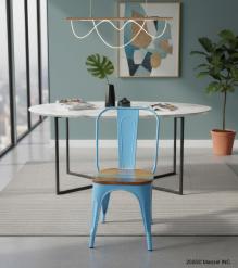 WOODEN IRON CHAIR 