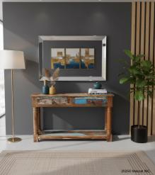 SOLID RECLAIMED TEAK WOOD CONSOLE 