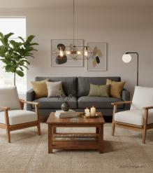 RECLAIMED TEAK SOLID WOOD COFFEE TABLE
