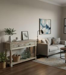 SOLID RECLAIMED TEAK WOOD CONSOLE