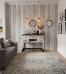 SOLID RECLAIMED TEAK WOOD SIDEBOARD ISLAND W/ 5 DRAWERS & CASTERS