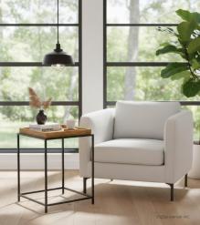 WOOD & IRON SIDE TABLE
