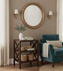 SOLID WOOD END TABLE