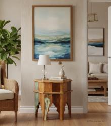 RECLAIMED WOOD END TABLE / NIGHTSTAND
