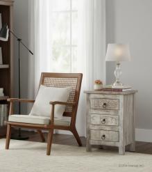 SOLID RECLAIMED TEAK WOOD END TABLE NIGHTSTAND