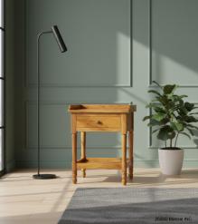 SOLID RECLAIMED TEAK WOOD END TABLE / NIGHTSTAND