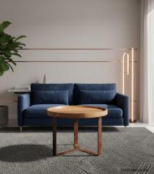 IRON WOOD ROUND AND TABLE